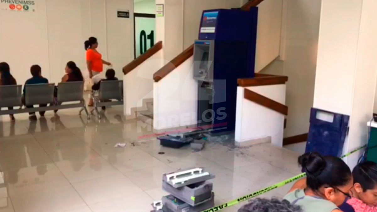 Roban 300 mil pesos de cajero en Cuernavaca