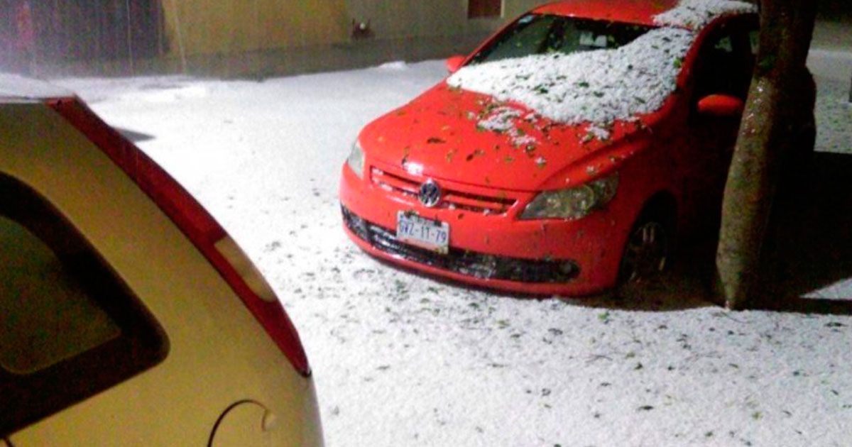 Graniza en San Miguel de Allende