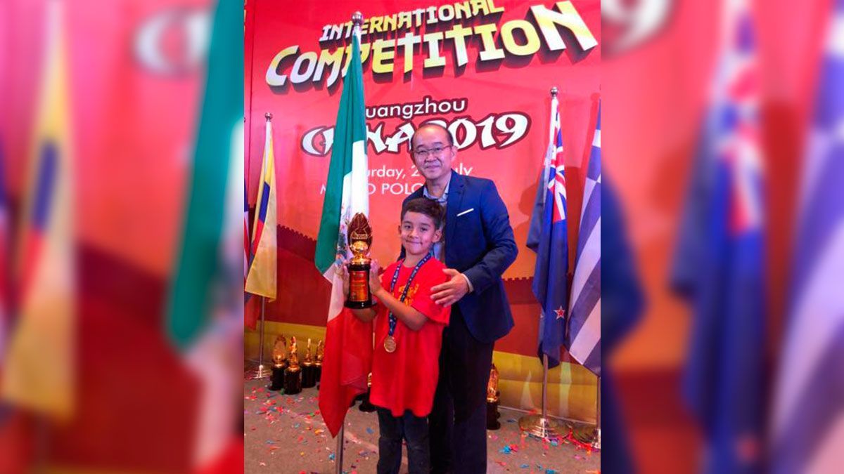 Sergio de 8 años es campeón mundial de cálculo mental