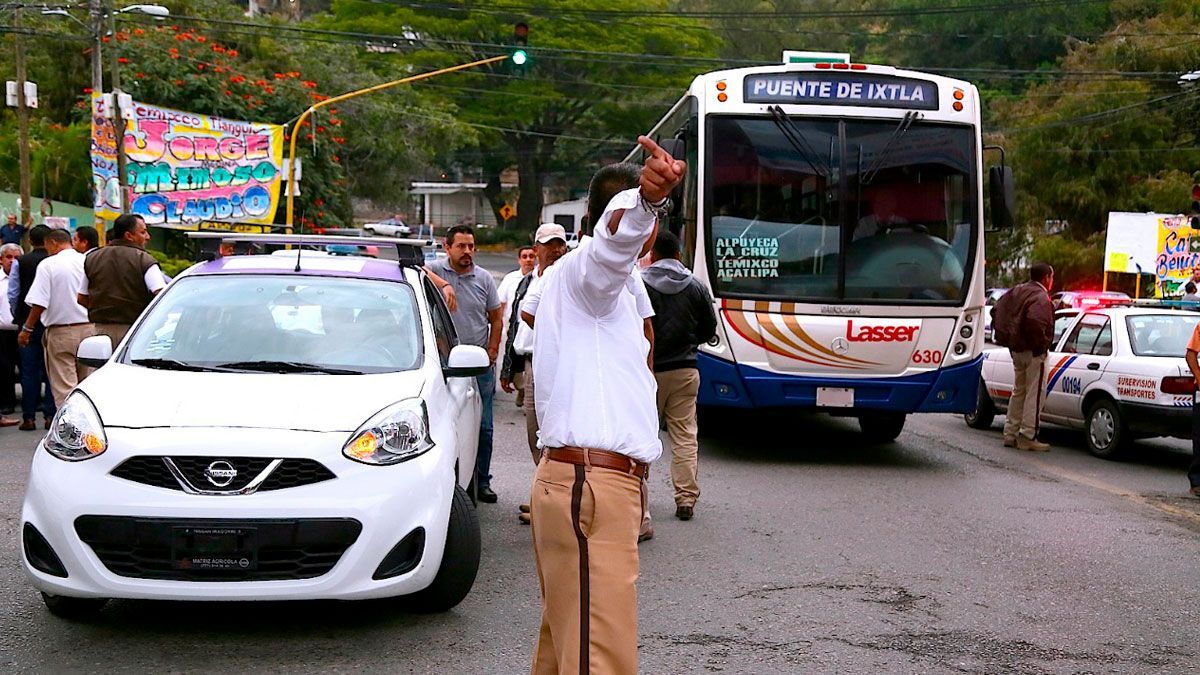 Operativos al transporte público continuarán todo el año en Morelos