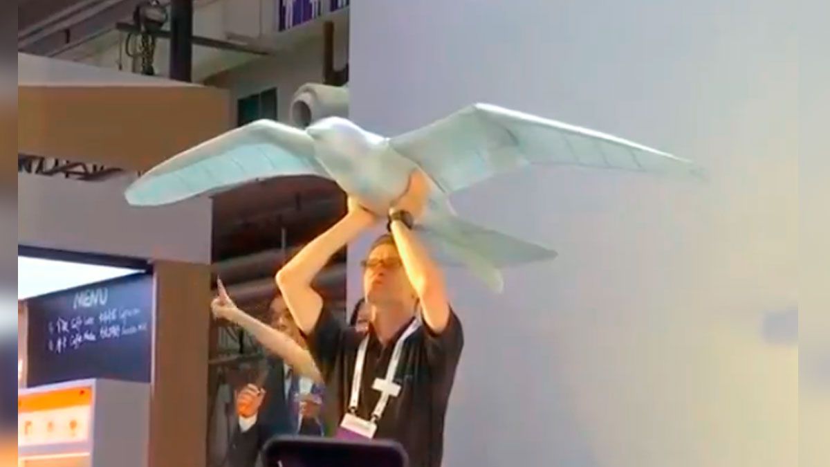 China presenta dron en forma de gaviota