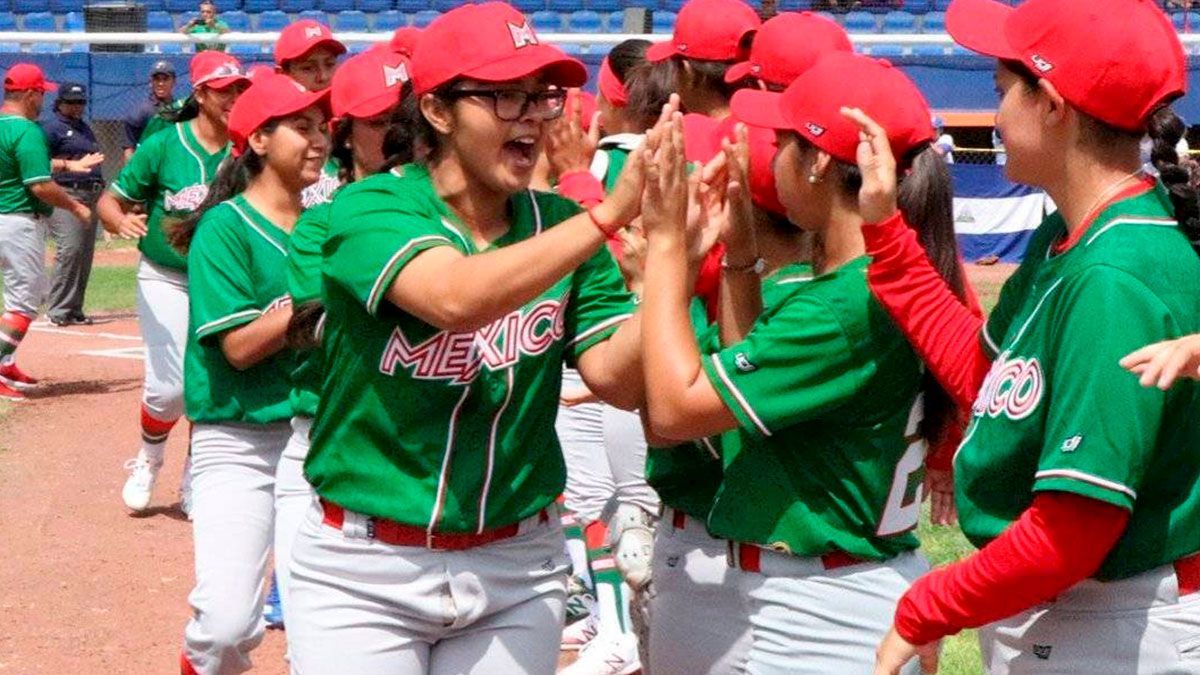 Selección femenil de beisbol vence a cuba en premundial