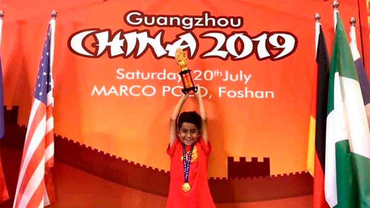 Niño gana campeonato mundial de Cálculo Mental en China