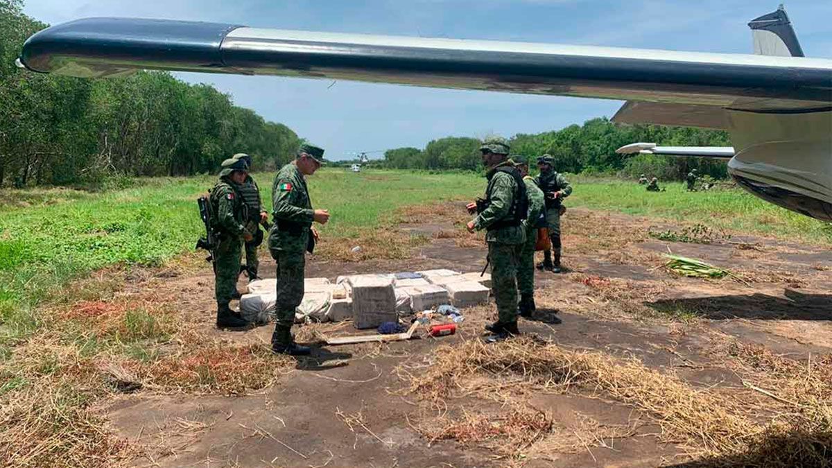 Aseguran cargamento millonario de cocaína en Chiapas