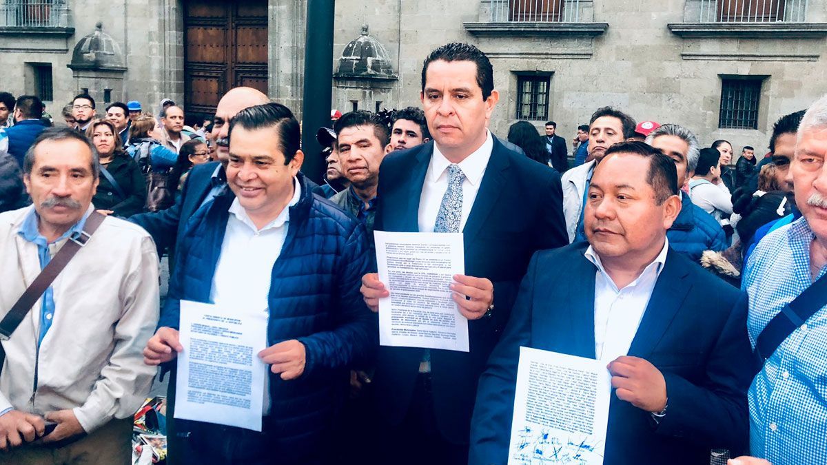 Acude alcalde de Jojutla a Palacio Nacional para solicitar apoyos al municipio