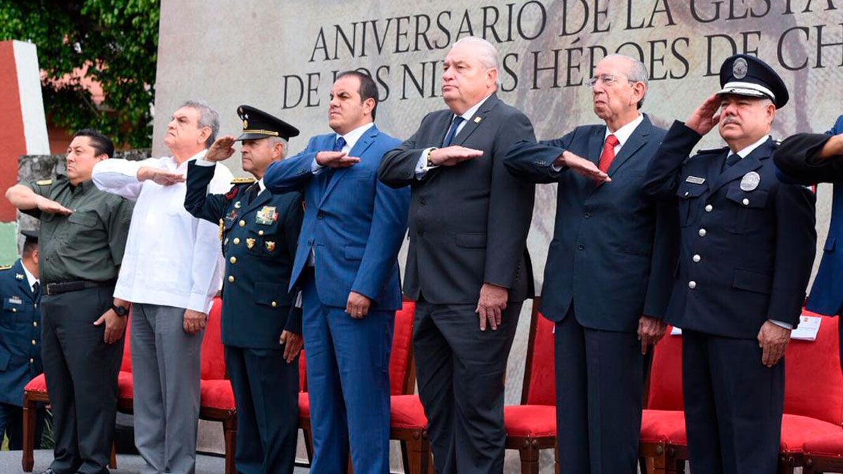 Conmemoran a Niños Héroes en Morelos