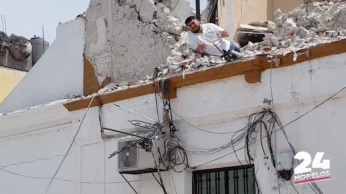 Quedó atrapado el 19S en el Ayuntamiento de Jojutla