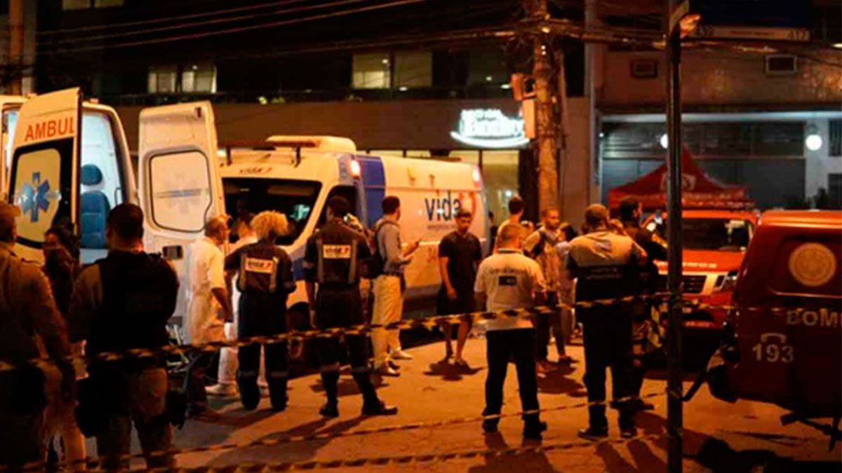 11 muertos tras incendio en hospital de Brasil