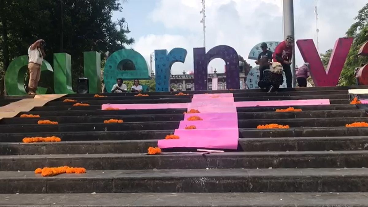 24 Morelos Ofrenda a feminicidios en Cuernavaca