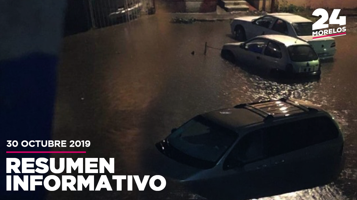 Dejan lluvias afectaciones en Morelos