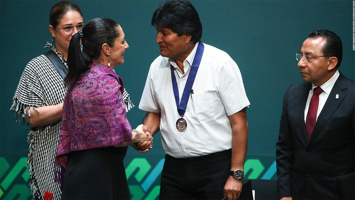 24 Morelos Evo Morales y Claudia Sheinbaum