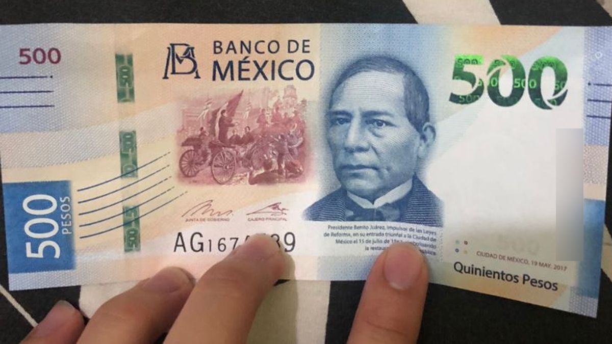 24 Morelos 500 Pesos dinero