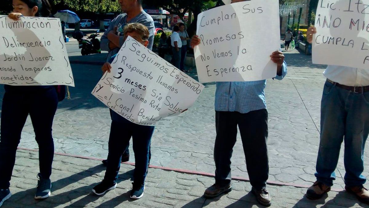 Exigen mejores servicios públicos en Jiutepec