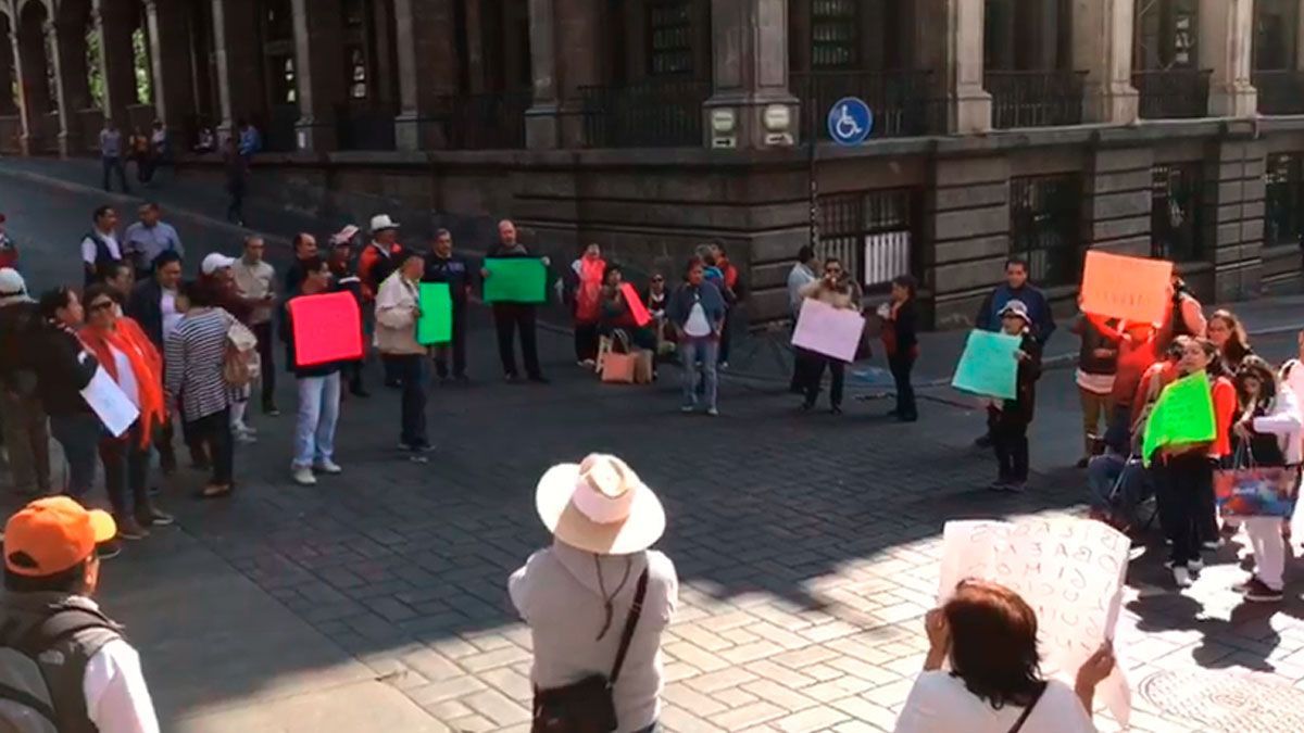 Segundo día de manifestación en Cuernavaca