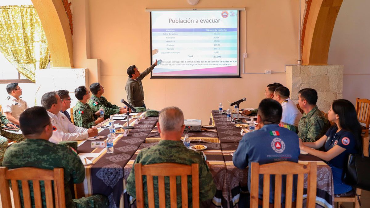 Presentan Plan Fuerza Tarea Popocatépetl a 24/a Zona Militar