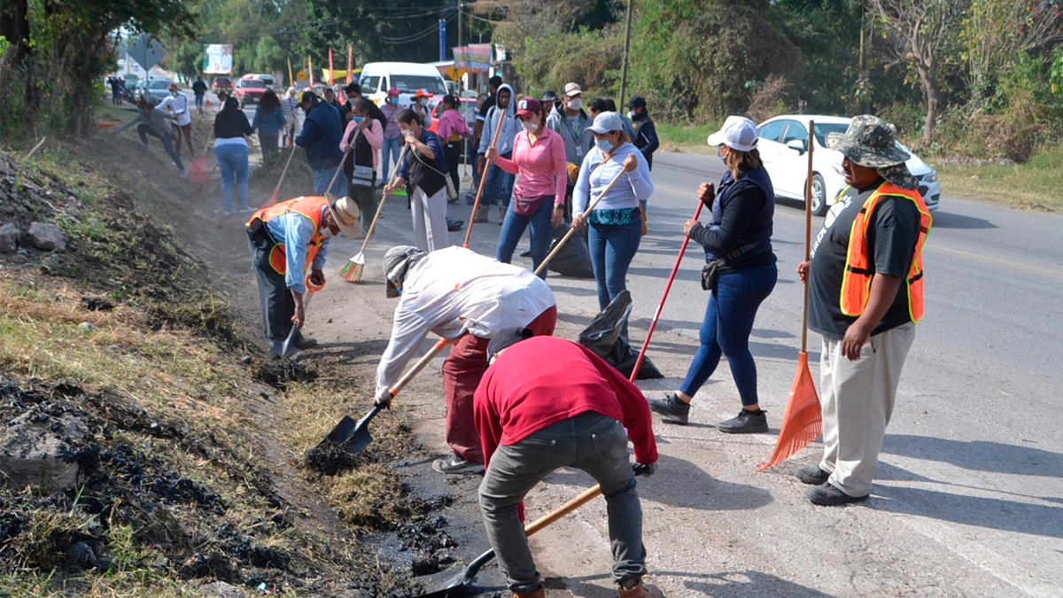 Realizan en Ayala tercera jornada de limpieza