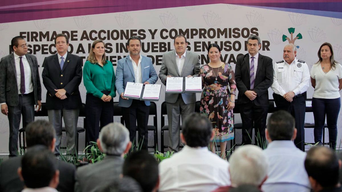 Entrega Ejecutivo 9 inmuebles públicos al Ayuntamiento de Cuernavaca