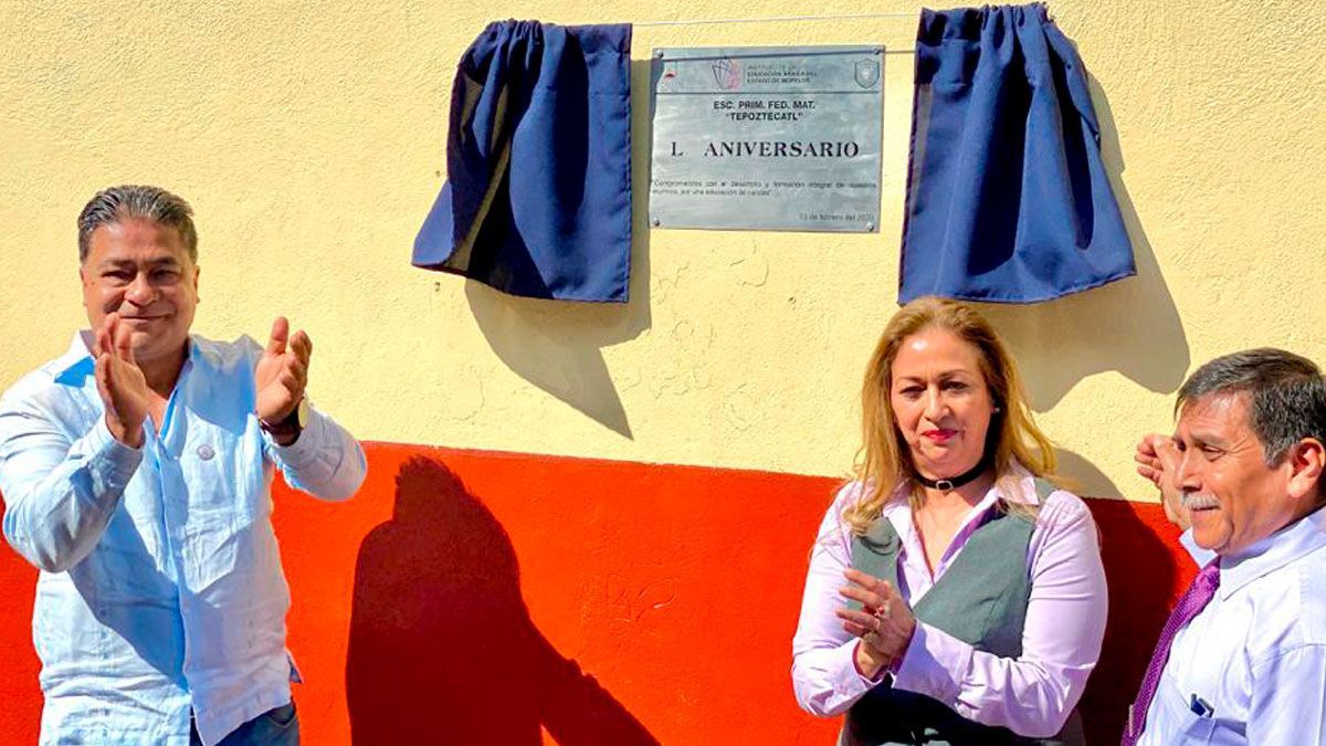 Celebran 50 aniversario de primaria “Tepoztécatl” en Jiutepec