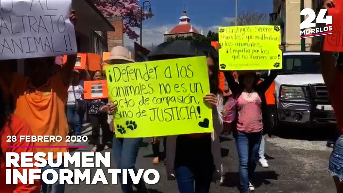 Marchan contra maltrato animal en Cuernavaca
