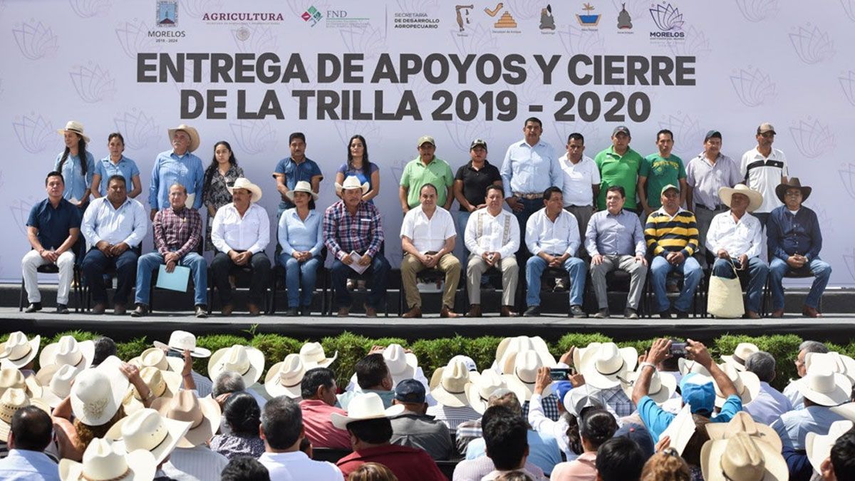 Entregan más de 158 millones de pesos en beneficio del campo morelense