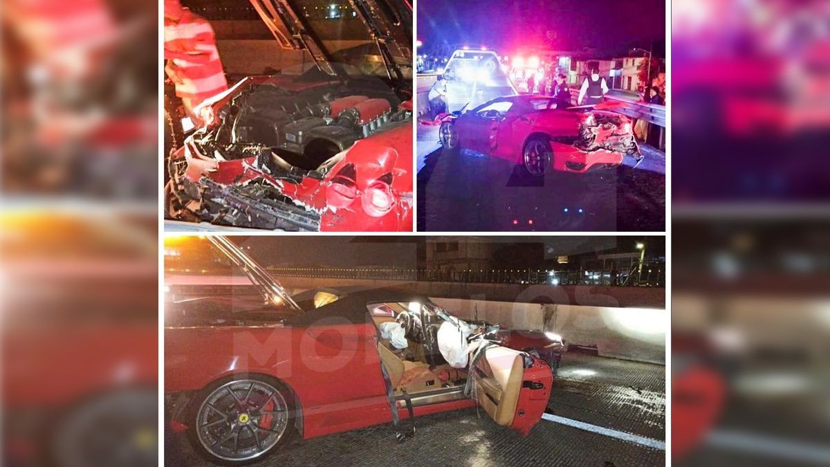 Destrozó su Ferrari en el Paso Exprés