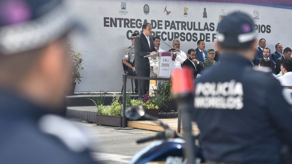 Entregan 30 patrullas a 5 municipios de Morelos
