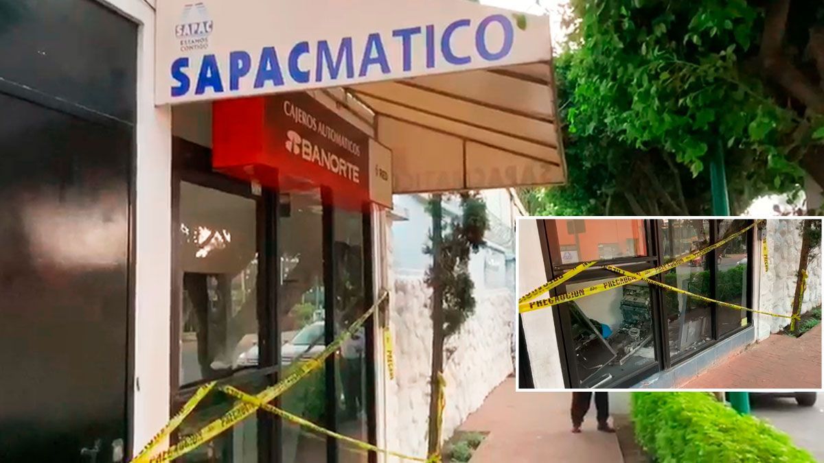 Robaron cajero autómatico en Cuernavaca
