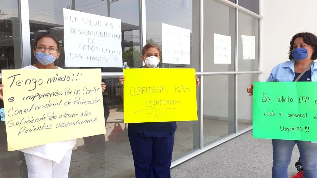 Personal médico pide insumos ante Covid-19