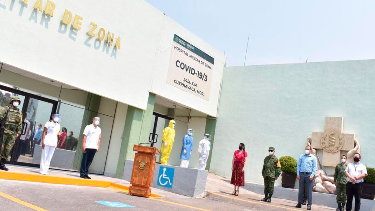 Pone en marcha gobernador hospitales militares en Morelos para atención de pacientes COVID
