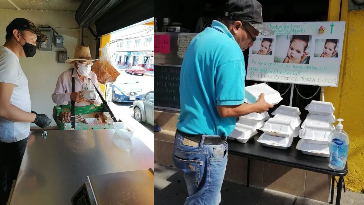 Tortillas y comida gratis a quien lo necesite