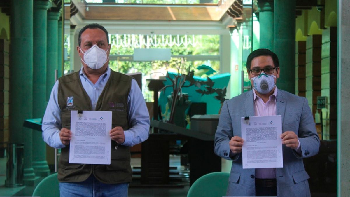 Firman convenio SDS y primera biblioteca sustentable en Tepoztlán