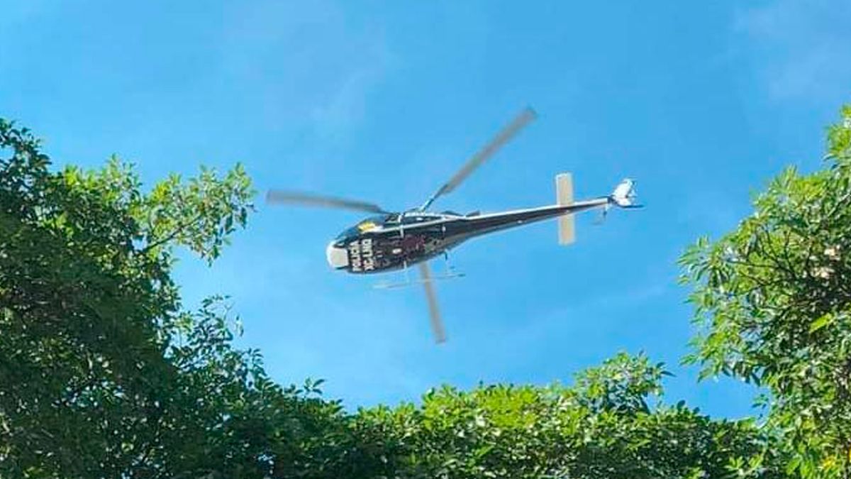 Atacan con arma de fuego helicóptero de la CES
