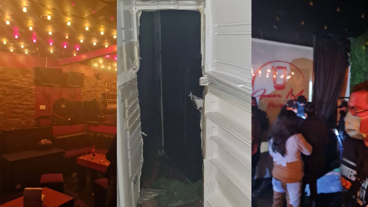 Bar en Pachuca usaba puerta de refrigerador para esconder antro
