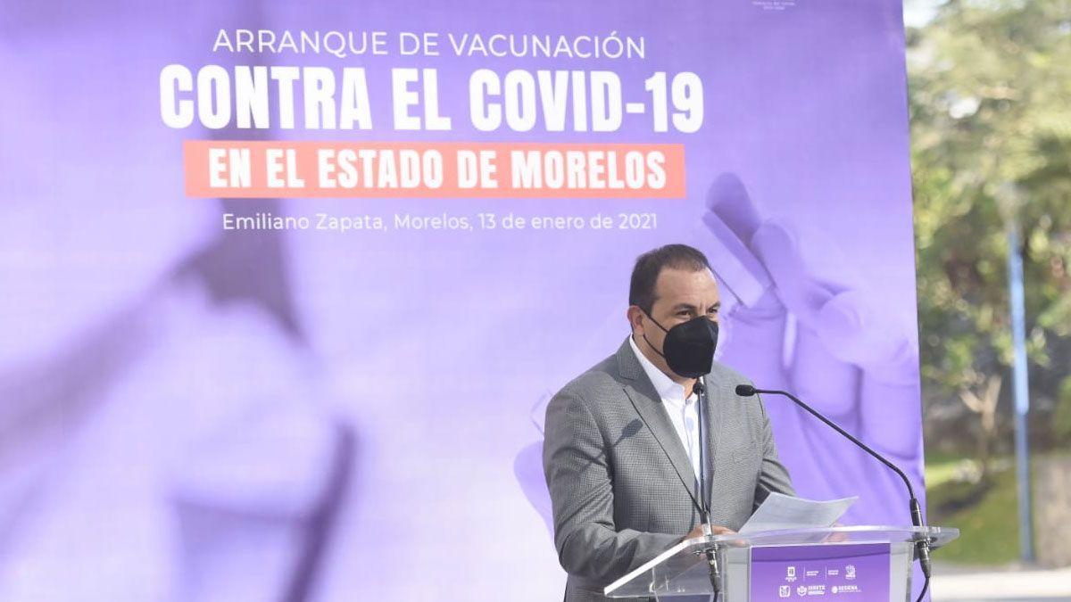Encabeza gobernador inicio de vacunación contra Covid-19 en Morelos