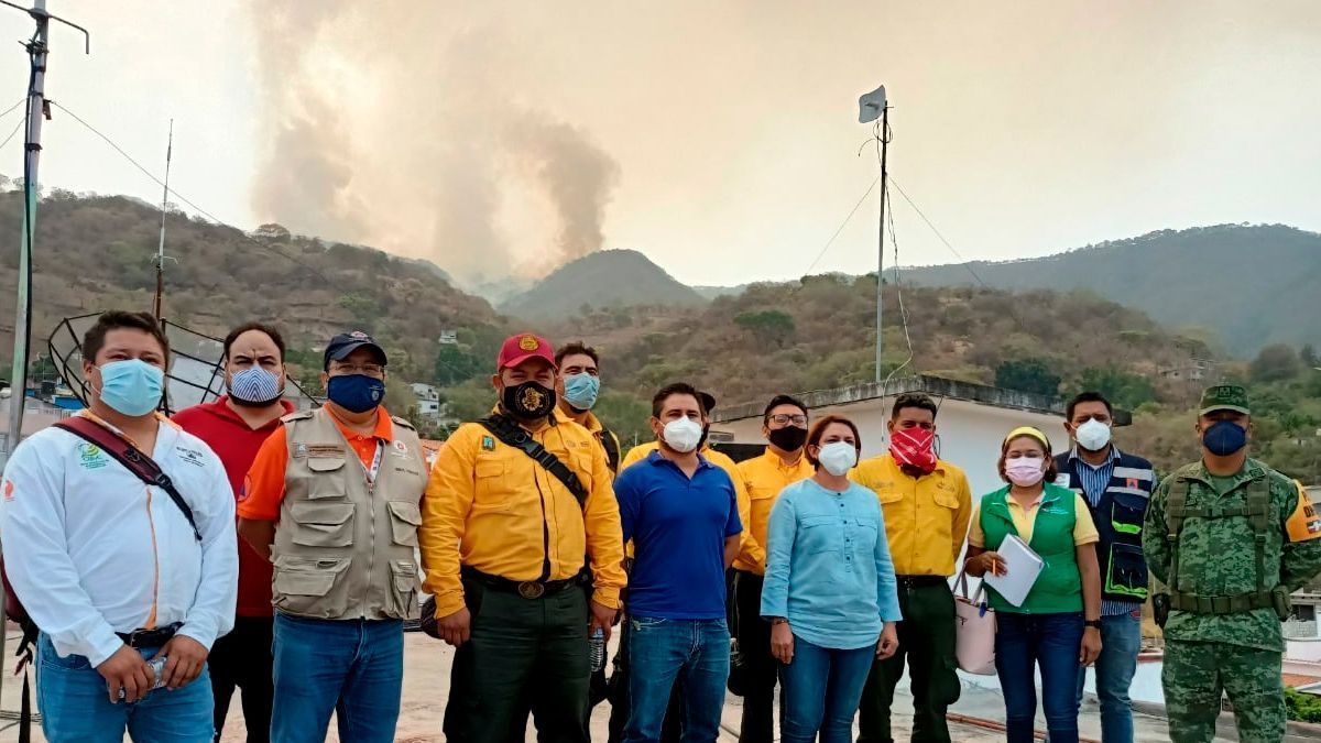 Apoya Morelos en coordinación para sofocar incendio en Guerrero