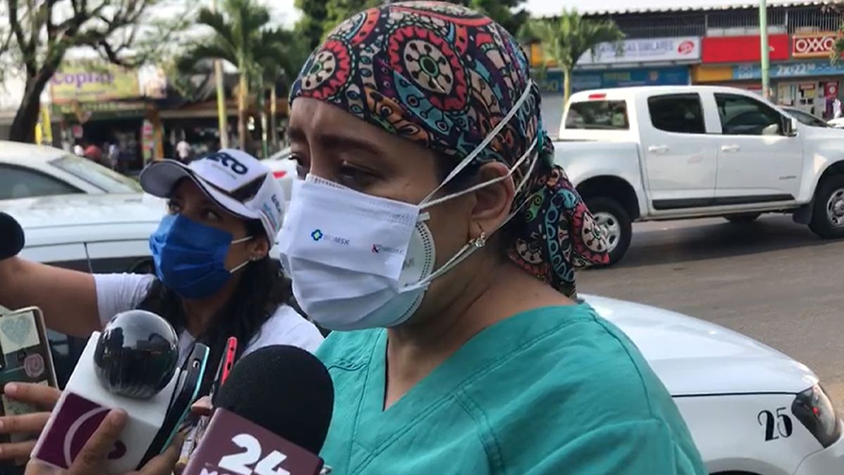 Poco apoyo a convocatoria para marcha de médicos en exigencia de vacuna