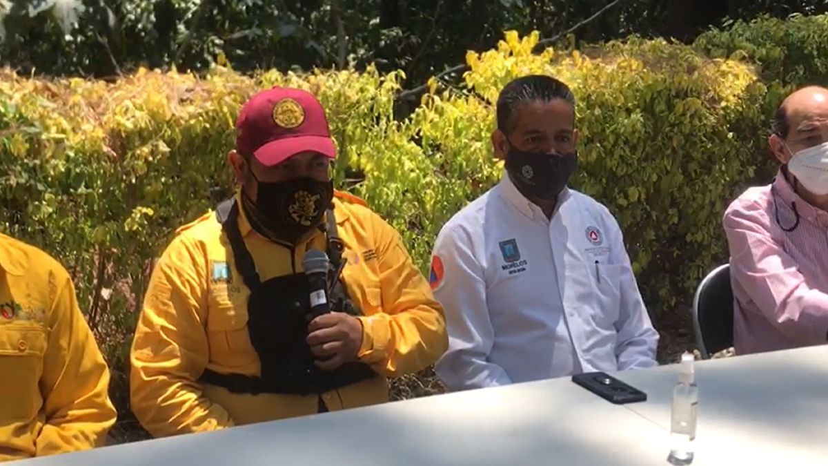 Continúan 9 incendios forestales activos en Morelos (corte 12:00 h del 21 de abril)