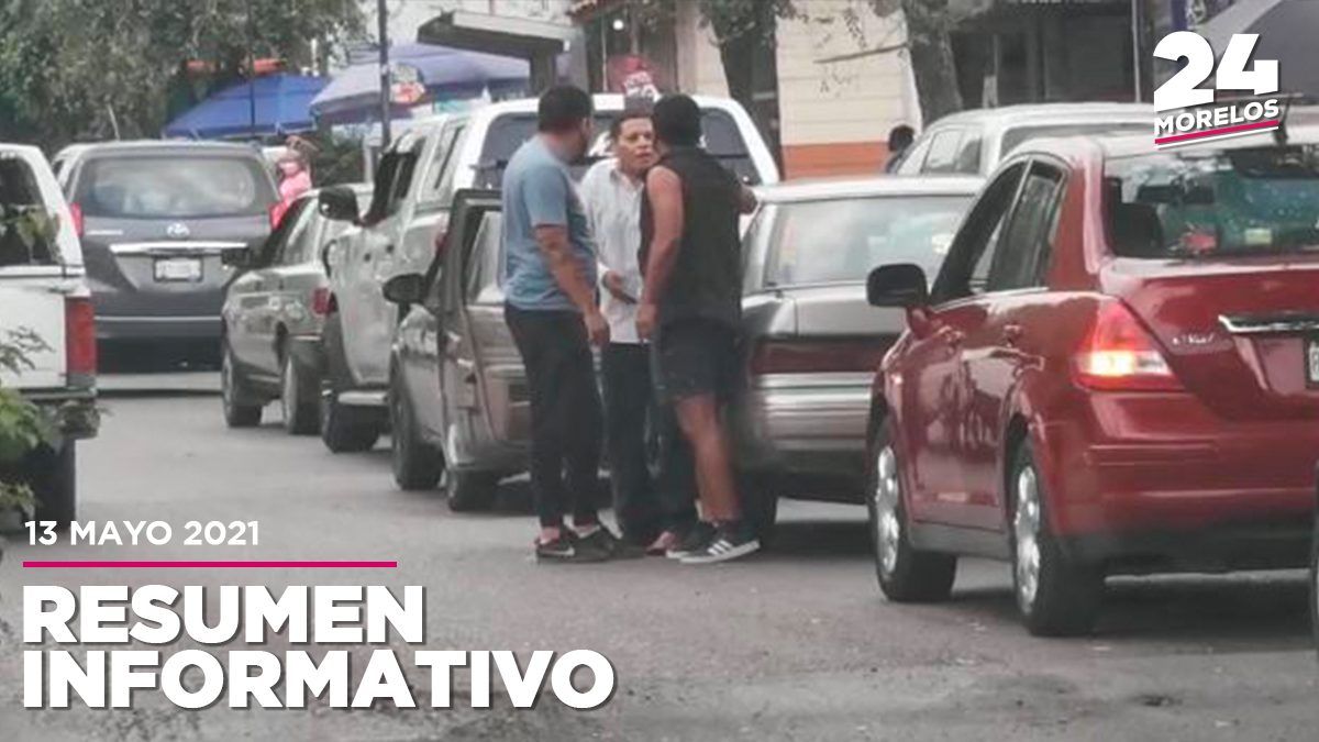 Se pelean y discuten en fila de vacunación