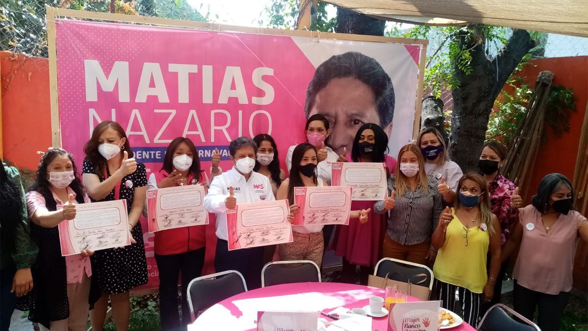 Se compromete Matías Nazario con la equidad de género