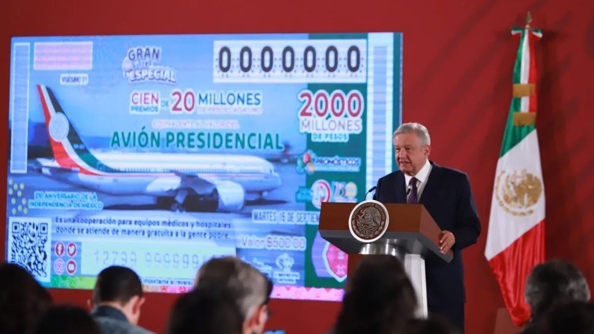 Prepara Gobierno de México nueva rifa del 15 de septiembre
