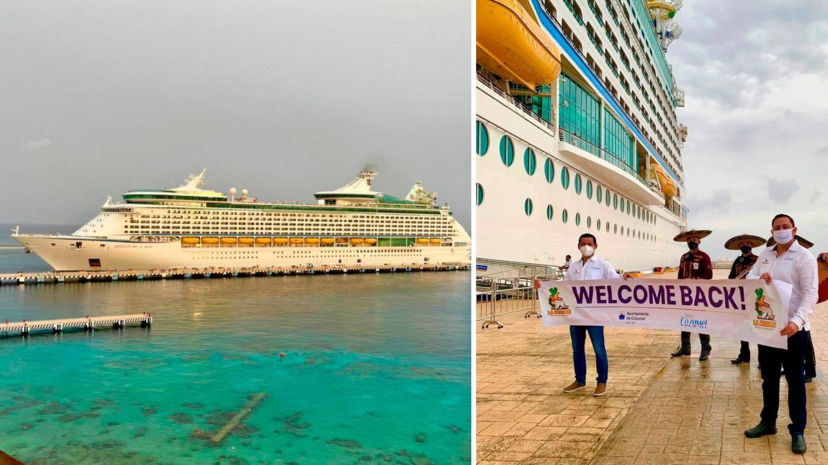 Llega primer crucero a Cozumel después de más de un año