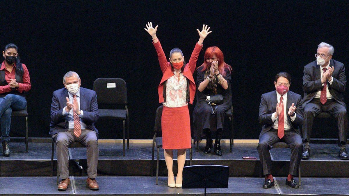 Vitorean a Claudia Sheinbaum como “presidenta, presidenta” en evento de MORENA