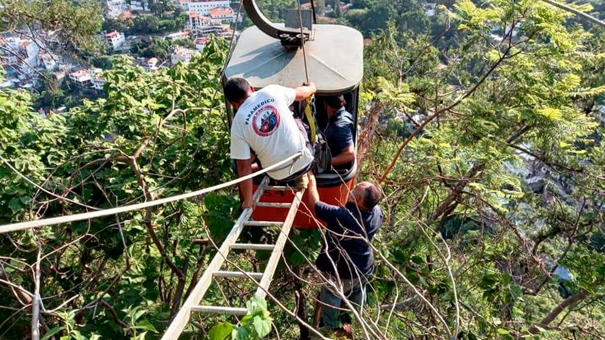 Se rompe cable en teleférico de Taxco, Guerrero
