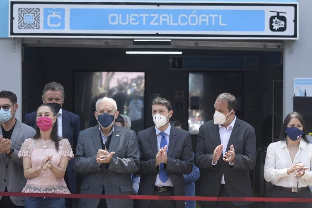 Asiste Cuauhtémoc Blanco a inauguración de L2 de Cablebús en CDMX