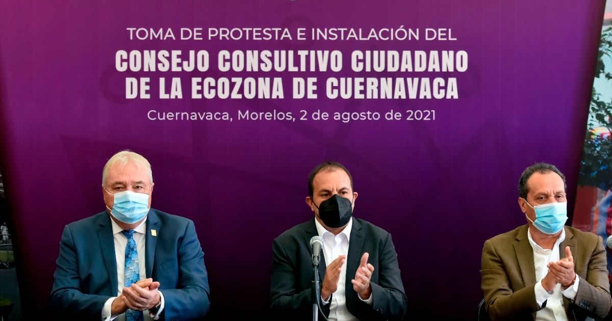 Instala gobernador Consejo Consultivo Ciudadano de Ecozona en Cuernavaca