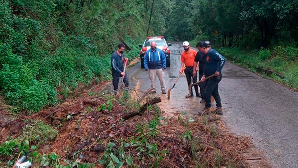 Deslave en Cuernavaca por fuertes lluvias