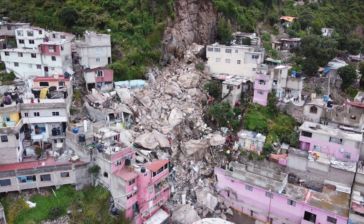 Demolerán casas en el cerro del Chiquihuite