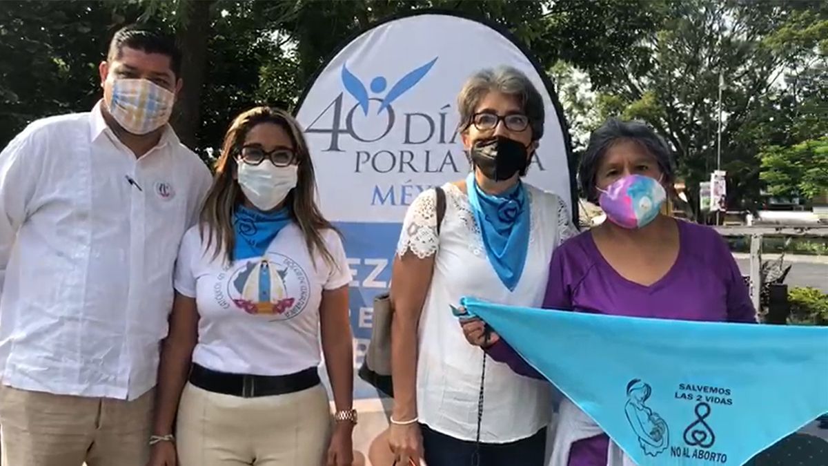 Protestan en Morelos con oraciones contra el aborto legal