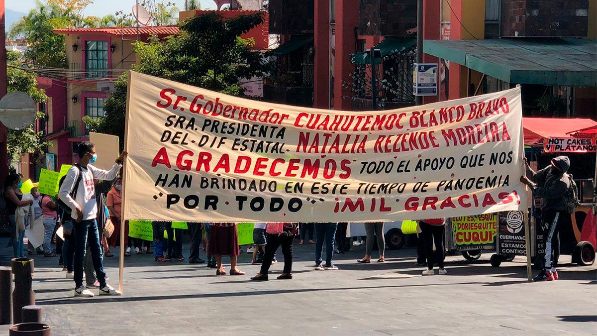 Marcha a favor de Cuauhtémoc Blanco