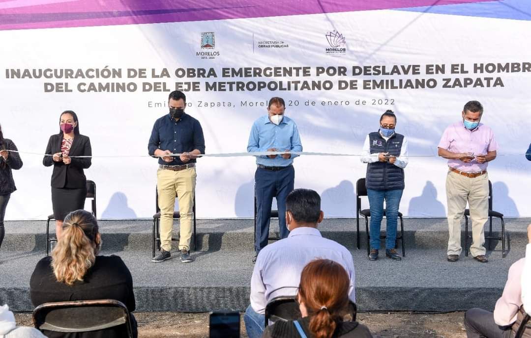 Rehabilitan carretera de en Eje Metropolitano de Emiliano Zapata